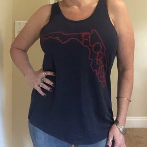 Navy Blue Florida Tank Top